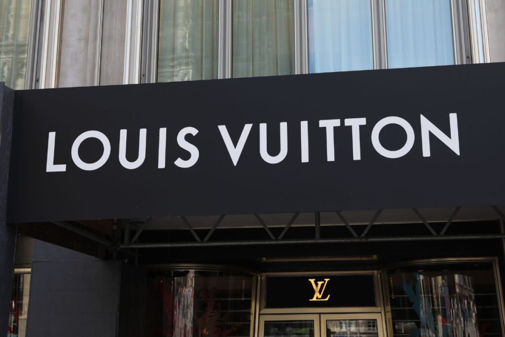 A Louis Vuitton store